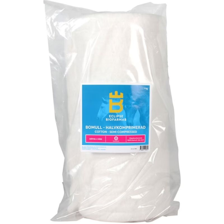 Cotton Half-compressed 1kg in the group Grooming & Health Care / Wound Care / Cotton Wool & Wound Dressings at Equinest (0962)