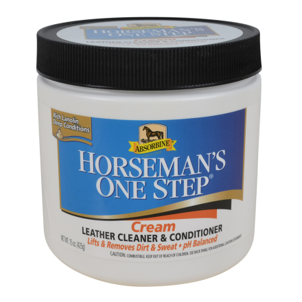 Leather Cream Horsemans One Step 425g in the group Grooming & Health Care / Tack Cleaning & Leather Care at Equinest (0991)