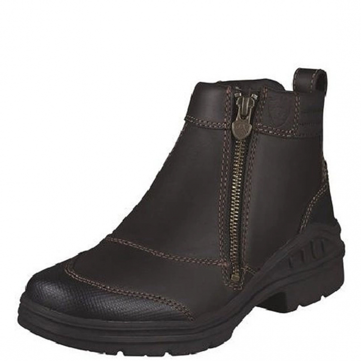 Barnyard Side Zip Brown in the group Riding Footwear / Jodhpur Boots & Yard Boots at Equinest (10003562_B_r)