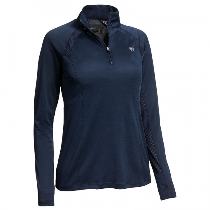Sweater Sunstopper 2.0 1/4 Zip Navy in the group Equestrian Clothing / Sweaters & Hoodies at Equinest (10039357Ma_r)