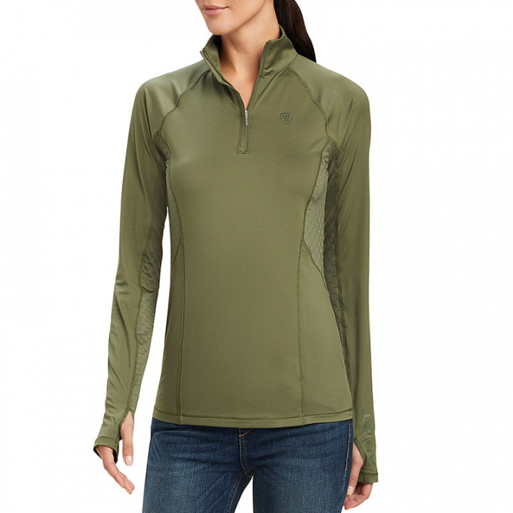 Sweater 1/4-Zip Lowell 2.0 Green in the group Equestrian Clothing / Sweaters & Hoodies at Equinest (10041207Gn_r)