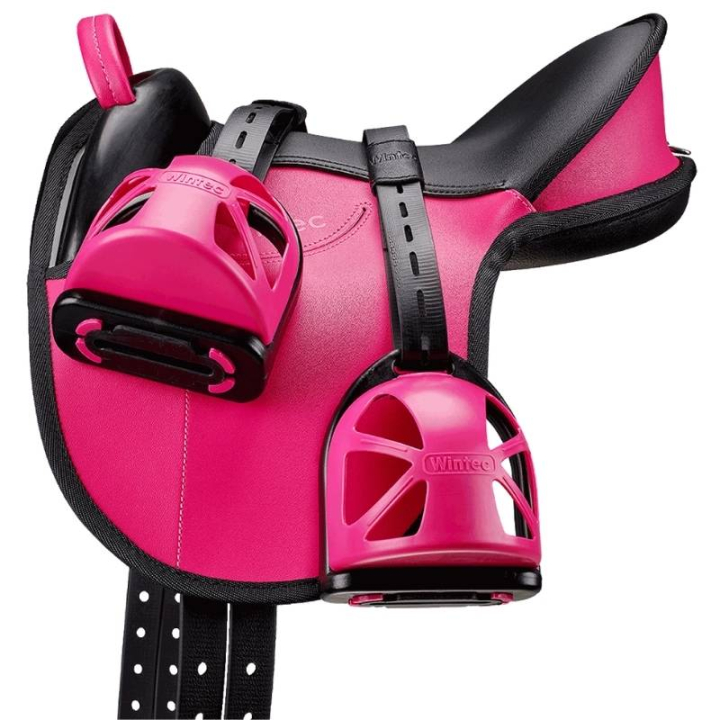 Pony Saddle Kids Riding Pad Set Pink in the group Horse Tack / Saddles & Bareback Pads at Equinest (1092231PI-PO)