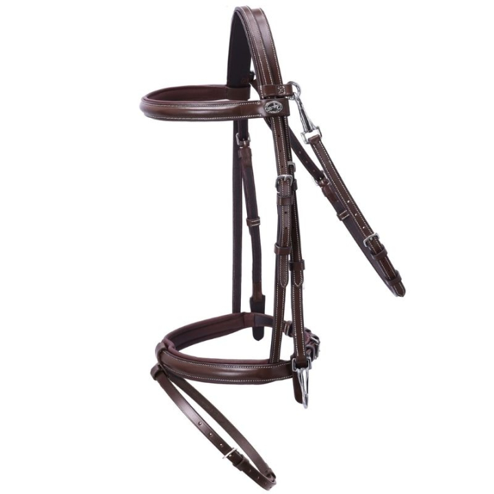 Bridle Dortmund Brown in the group Horse Tack / Bridles & Browbands / Bridles at Equinest (1100000763BR_r)