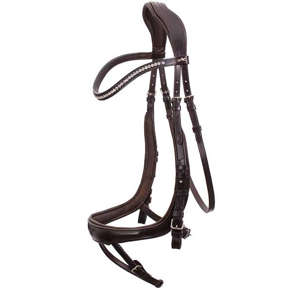 Bridle Equitus Beta Brown in the group Horse Tack / Bridles & Browbands / Bridles at Equinest (1101-00045Br_r)