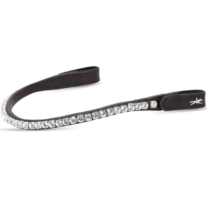 Browband Siena Brown/White in the group Horse Tack / Bridles & Browbands / Browbands at Equinest (11020008711BRBR_r)