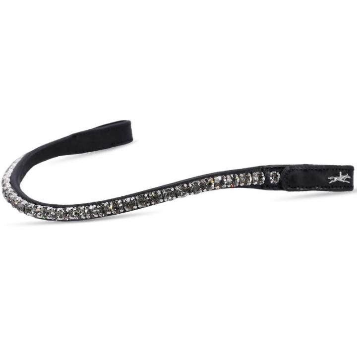 Browband Siena Black/Grey in the group Horse Tack / Bridles & Browbands / Browbands at Equinest (1102000873BAGR_r)