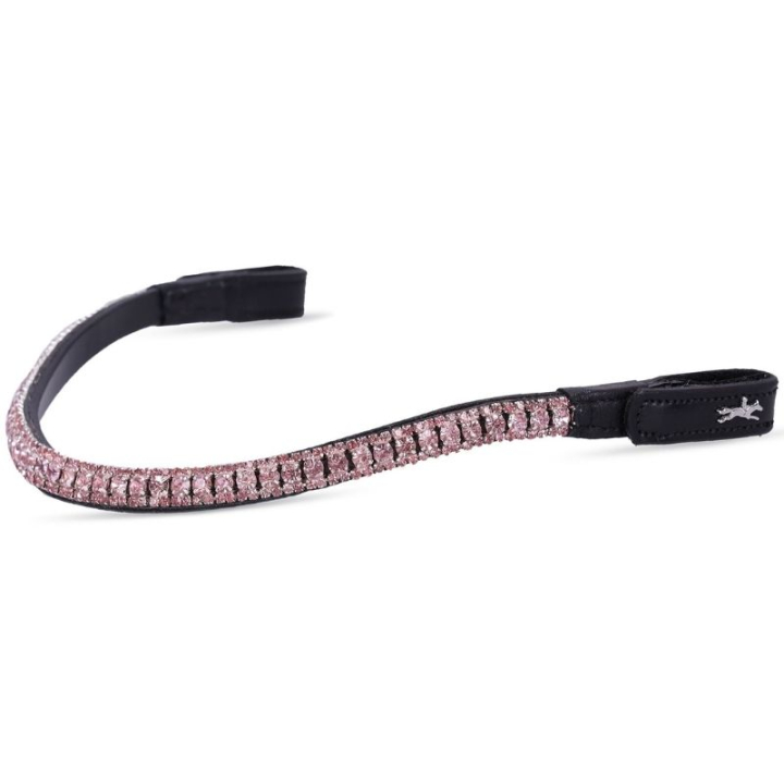 Browband Malaga Black/Light Pink in the group Horse Tack / Bridles & Browbands / Browbands at Equinest (11020008810BLLP_r)