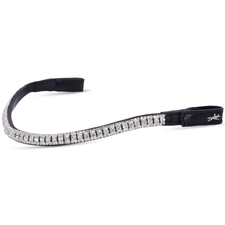 Browband Malaga Black/White in the group Horse Tack / Bridles & Browbands / Browbands at Equinest (1102000881BAWH_r)