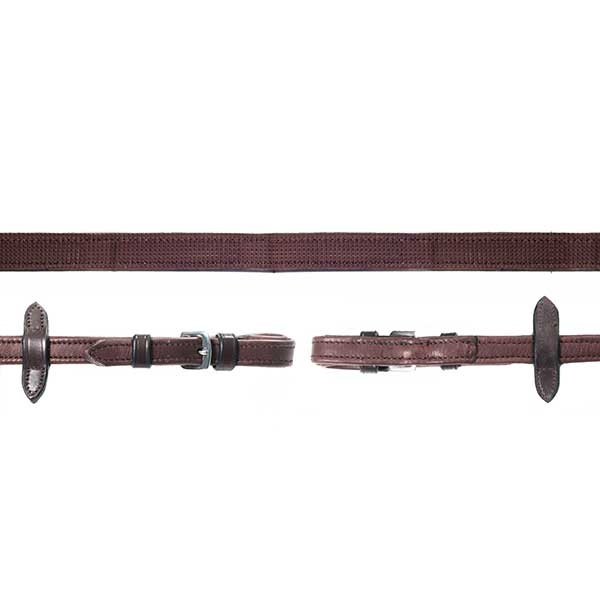 Reins Durasoft Grip Brown in the group Horse Tack / Reins / Leather Reins at Equinest (1103-00047Br_r)