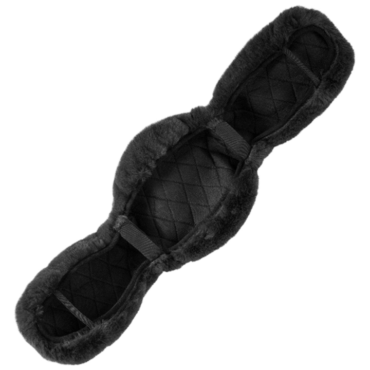 Girth Cover Dressage Faux Fur Black in the group Horse Tack / Girths / Gith Sleeves at Equinest (112440BA_r)