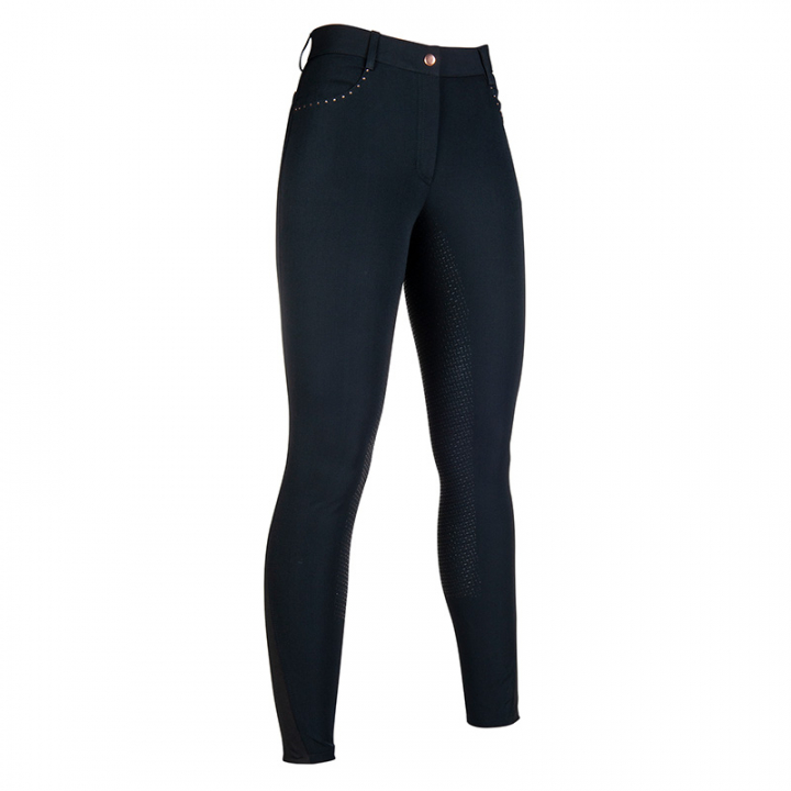 Riding Breeches Glamour Style Black/Rose Gold in the group Equestrian Clothing / Riding Breeches & Jodhpurs / Breeches at Equinest (11264Sv_r)