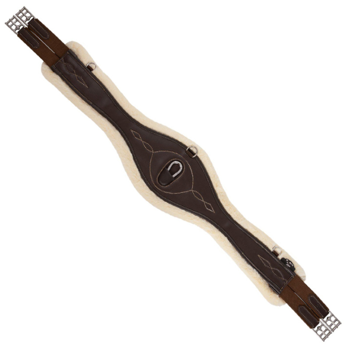 Saddle Girth Anatomisk Smart Synthetic Brown in the group Horse Tack / Girths / All-Purpose Girths at Equinest (113311BR_r)