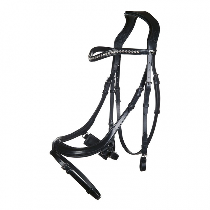 Bridle with Reins Anatomic Crystal Black in the group Horse Tack / Bridles & Browbands / Bridles at Equinest (11832Sv_r)