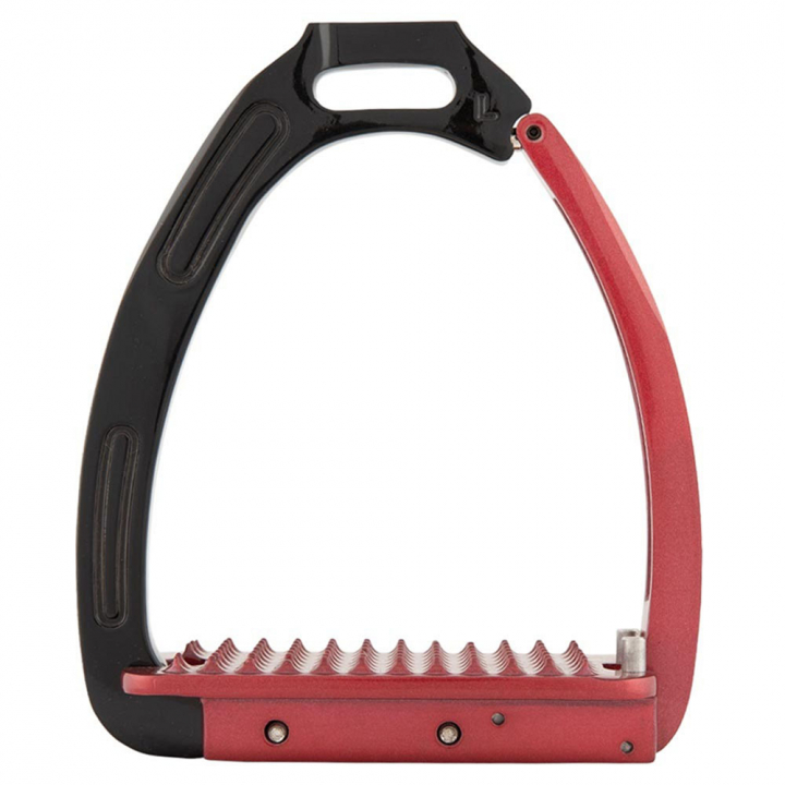 Stirrups Lavarone Black/Red in the group Horse Tack / Stirrups at Equinest (121026BARE)