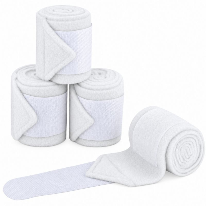Bandages Shetty Fleece 4-pack White in the group Horse Tack / Leg Protection / Bandages at Equinest (128602WH)