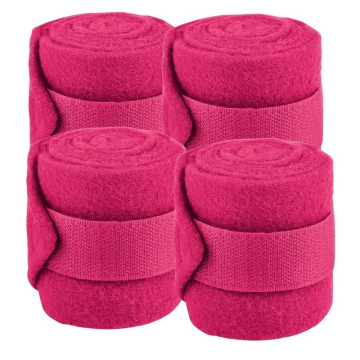 Bandages Shetty Fleece 4-pack Pink in the group Horse Tack / Leg Protection / Bandages at Equinest (128638PI)