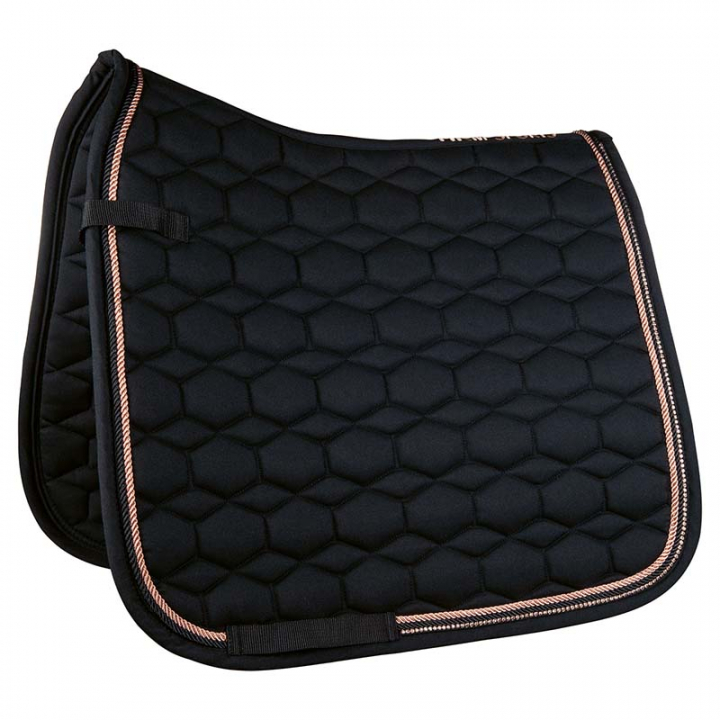 Saddle Pad Glamour Style Black/Rose Gold in the group Horse Tack / Saddle Pads / All-Purpose & Jumping Saddle Pads at Equinest (12956Sv_r)