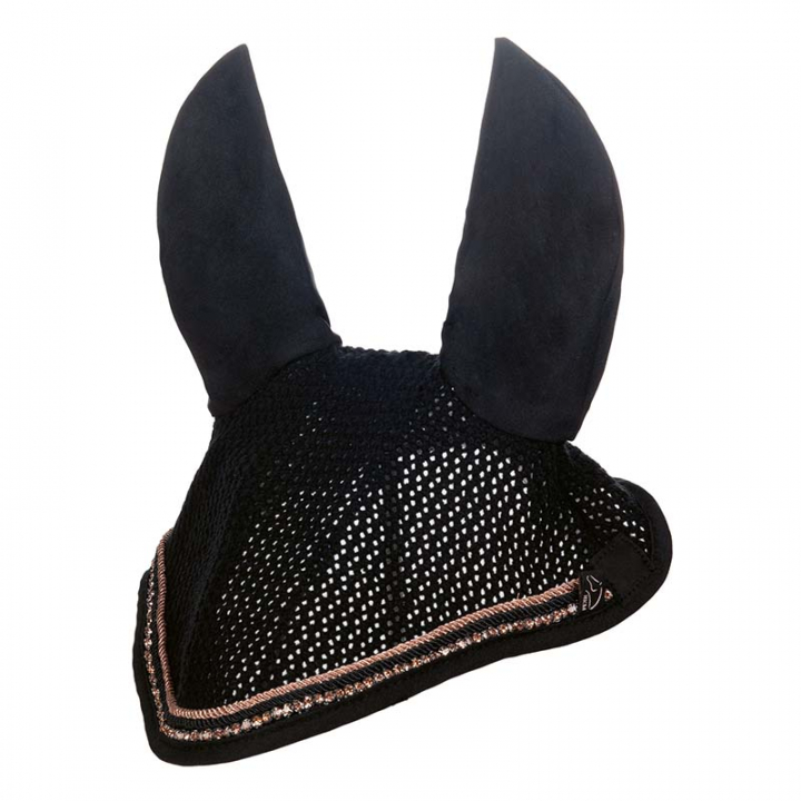 Ear Bonnet Glamour Style Black/Rose Gold in the group Horse Tack / Bonnets at Equinest (12987Sv_r)