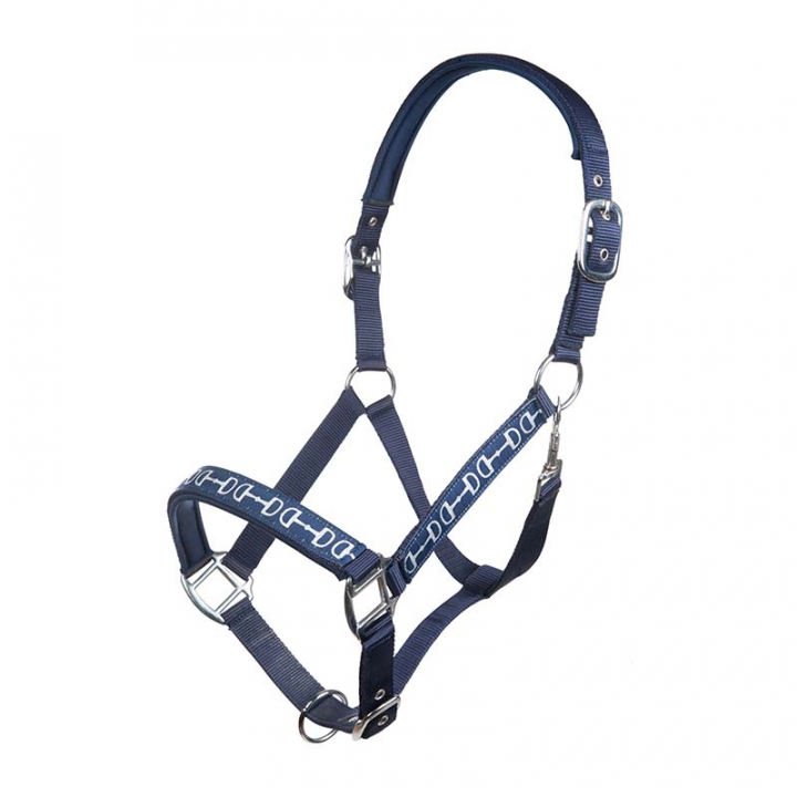 Bridle Monaco Style Navy in the group Horse Tack / Halters / Fabric & Nylon Halters at Equinest (13195Ma_r)