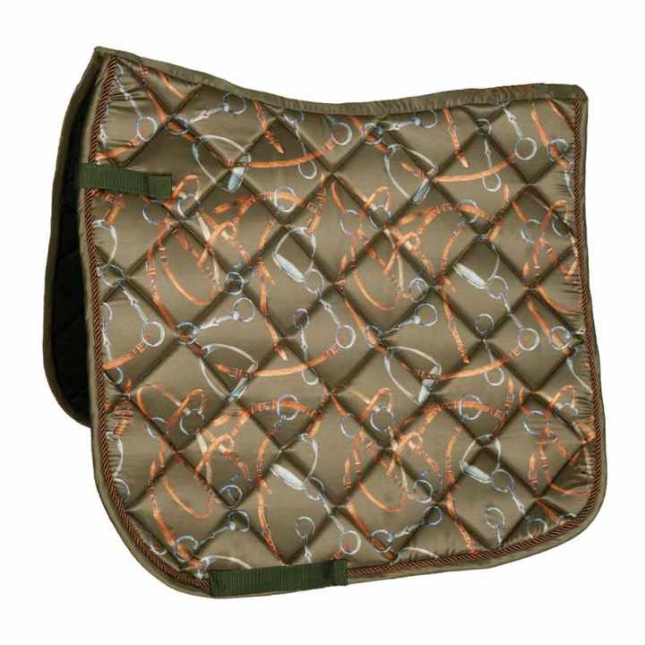 Dressage saddle pad Allure Olive Green in the group Horse Tack / Saddle Pads / Dressage Saddle Pad at Equinest (13227DrGn_r)