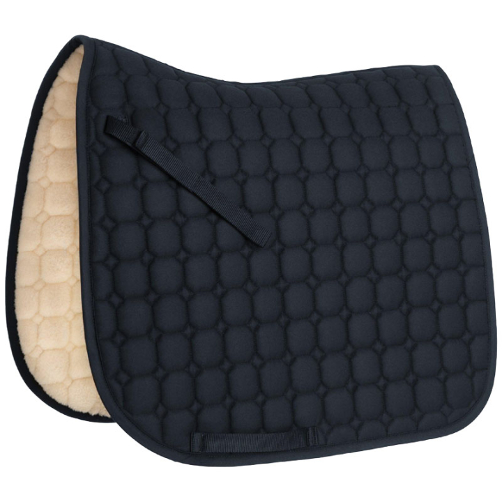 Dressage Saddle Pad Octacon Quilt Faux Fur Navy Blue in the group Horse Tack / Saddle Pads / Dressage Saddle Pad at Equinest (132924NA_r)