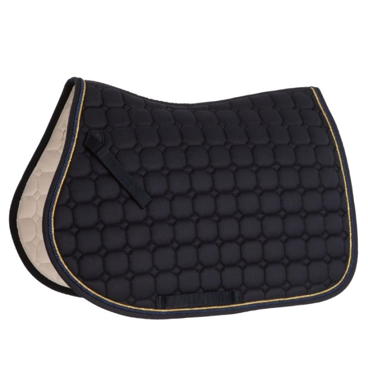 Saddle Pad Zari Shine Navy/Gold in the group Horse Tack / Saddle Pads / All-Purpose & Jumping Saddle Pads at Equinest (133324NAGO_r)