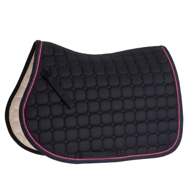 Saddle Pad Zari Shine Navy/Pink in the group Horse Tack / Saddle Pads / All-Purpose & Jumping Saddle Pads at Equinest (133334NAPI_r)