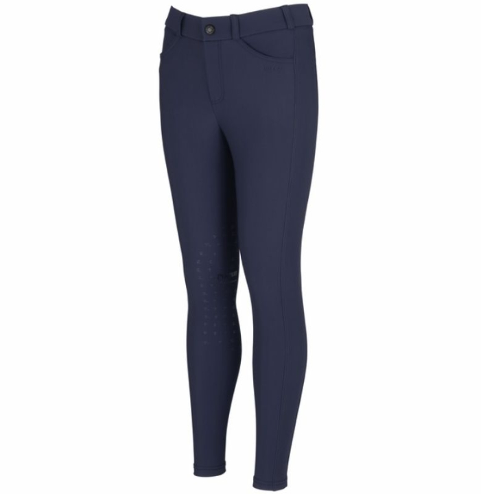 Riding Breeches Child/Junior New Brooklyn SD Knee Grip Navy Blue in the group Equestrian Clothing / Riding Breeches & Riding Tights / Riding Tights & Riding Leggings at Equinest (14980349NA_r)
