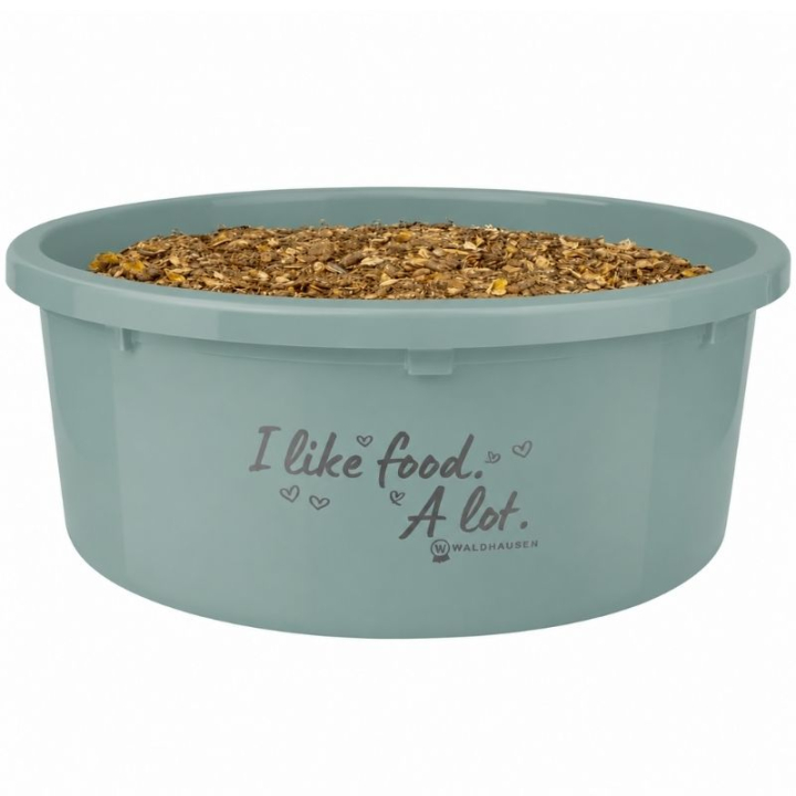 Feed Bowl with Lid XL 8L Green in the group Stable & Paddock / Stable Supplies & Yard Equipment / Feeding Equipment at Equinest (1502775GN-8)