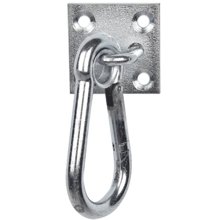 Carabiner Plate Silver in the group Stable & Paddock / Stable Supplies & Yard Equipment / Stable Hooks & Tack Racks at Equinest (153200SI)