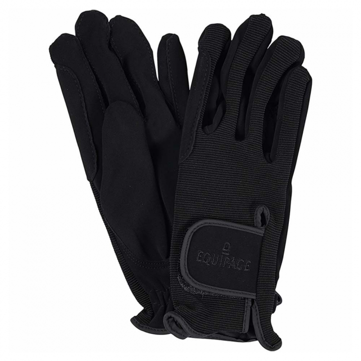 Riding Gloves Jr Action Stretch Black in the group Equestrian Clothing / Riding Gloves & Yard Gloves at Equinest (17066Sv_r)