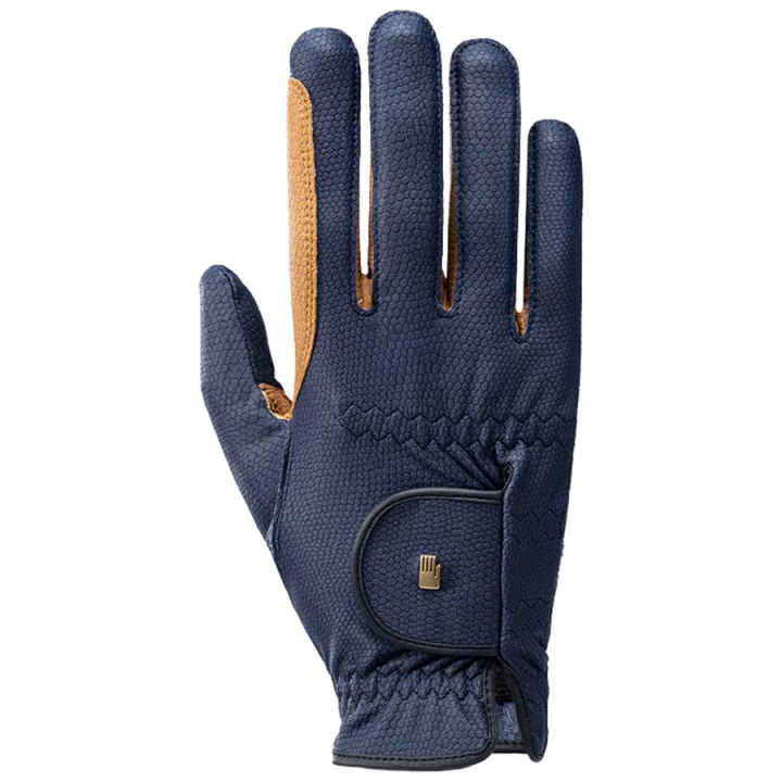 Riding Gloves Malta Navy/Light Brown in the group Equestrian Clothing / Riding Gloves & Yard Gloves at Equinest (180830133558NALBR_r)