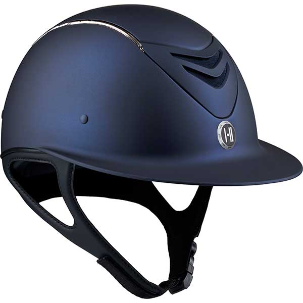Advance Matte Chrome Pipe Navy in the group Riding Equipment / Riding Helmets / Wide Peak Riding Helmets at Equinest (1K10080027Ma_r)