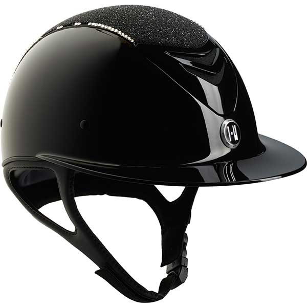 Advance Glossy Glitter Swarovski Pipe 0Black in the group Riding Equipment / Riding Helmets / Wide Peak Riding Helmets at Equinest (1K10110001Sv_r)