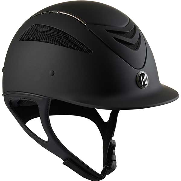 Defender Pro Matte Chrome Pipe Black in the group Riding Equipment / Riding Helmets / Standard Visor Riding Helmets at Equinest (1K20030001Sv_r)