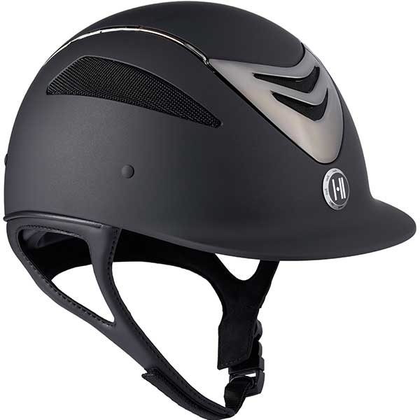 Defender Pro Matte Chrome Black in the group Riding Equipment / Riding Helmets / Standard Visor Riding Helmets at Equinest (1K20040001Sv_r)