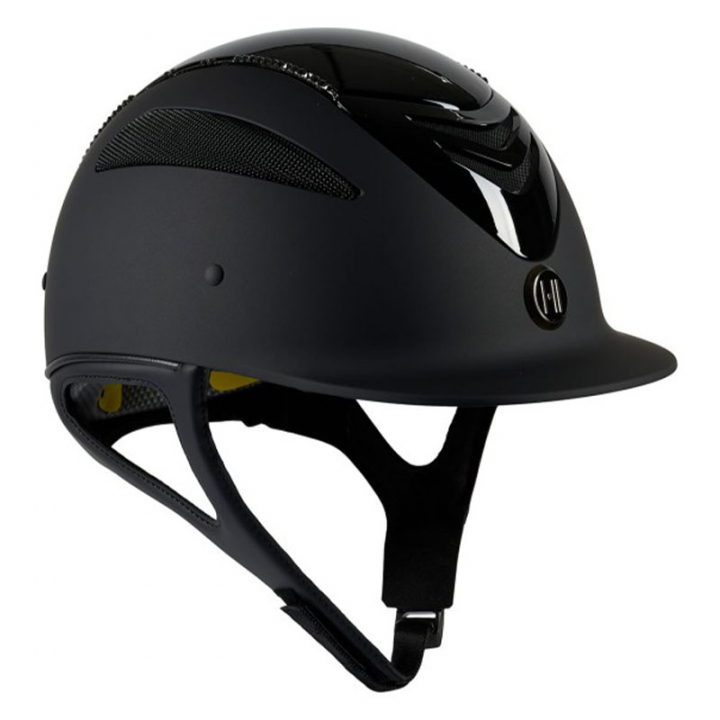 Riding Helmet Mips Defender Glossy 0Top Swarovski Black in the group Riding Equipment / Riding Helmets / MIPS Riding Helmets at Equinest (1K25030Sv_r)