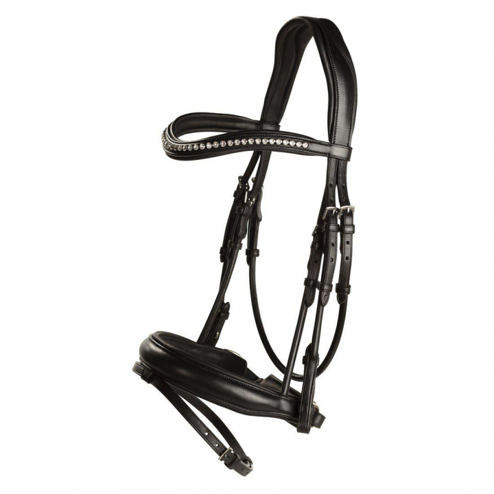 Dressage Bridle Courbette Black in the group Horse Tack / Bridles & Browbands / Double Bridle, Weymouth & Dressage Bridles at Equinest (208213Sv_r)