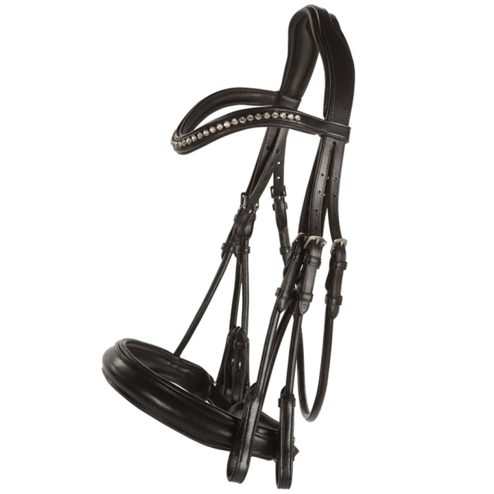 Bittless Bridle Delicato Supreme Black in the group Horse Tack / Bridles & Browbands / Double Bridle, Weymouth & Dressage Bridles at Equinest (208813BA_r)