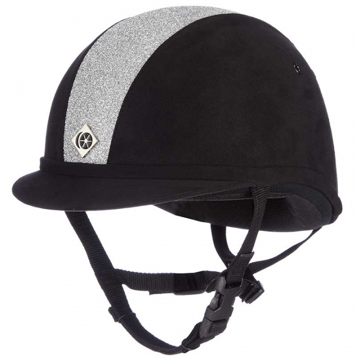 Riding Helmet YR8 Sparkling Black/Silver in the group Riding Equipment / Riding Helmets at Equinest (20900735_Ssi_r)