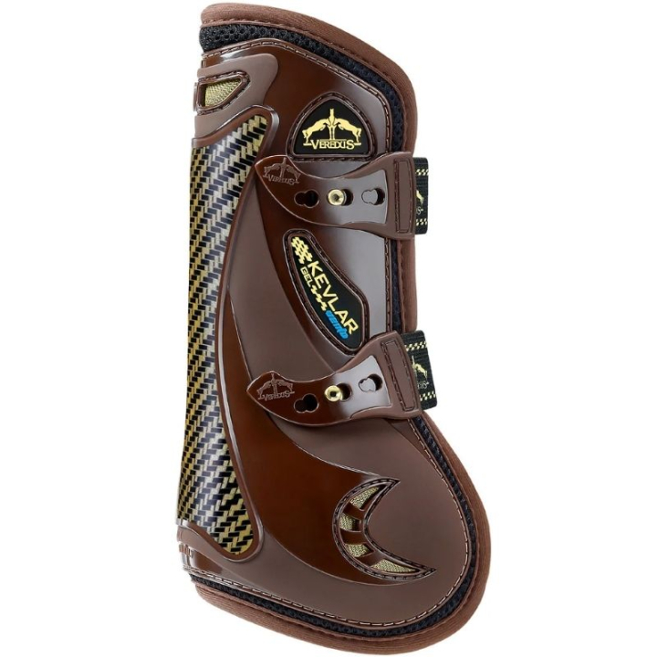 Kevlar Front Tendon Boots Brown in the group Horse Tack / Leg Protection / Tendon Boots at Equinest (21020450_B_r)