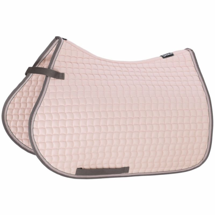 Saddle Pad Cotton Contrast Pink in the group Horse Tack / Saddle Pads / All-Purpose & Jumping Saddle Pads at Equinest (21100041PI_r)