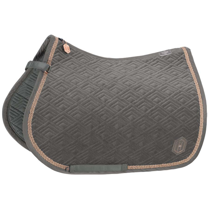 Allround Saddle Pad Velvet Emblem Heritage Light Gray in the group Horse Tack / Saddle Pads / All-Purpose & Jumping Saddle Pads at Equinest (213056496GR)
