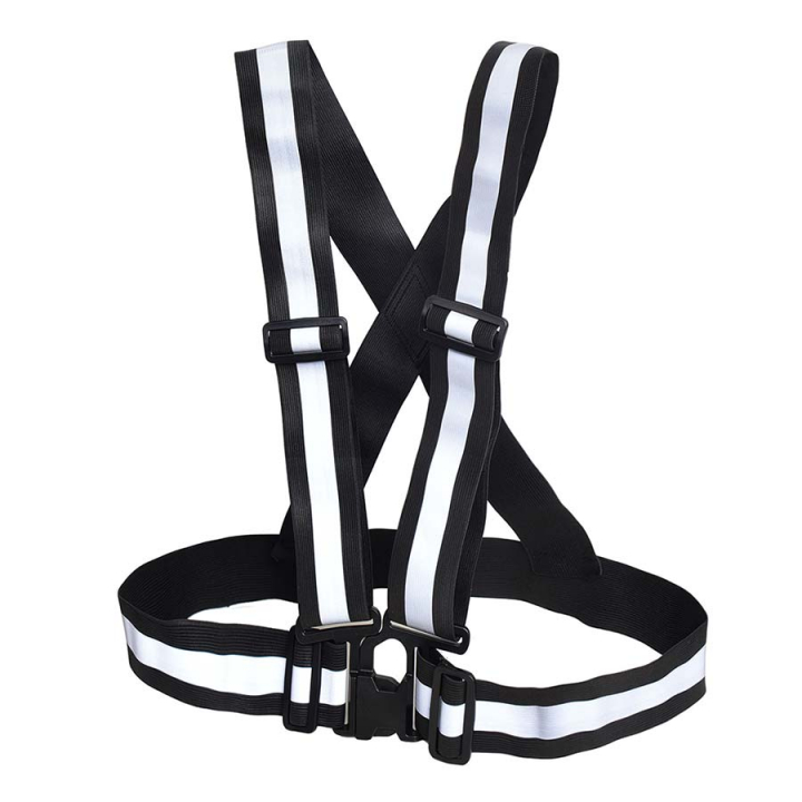 Reflective Vest KLnoah Black in the group Riding Equipment / Reflective Equestrian Wear at Equinest (214AC220SV)