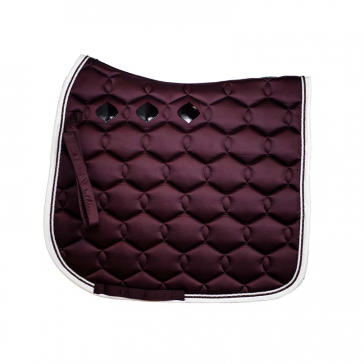 Dressage Saddle Pad Glossy Wave Wine Red in the group Horse Tack / Saddle Pads / Dressage Saddle Pad at Equinest (218500_V_r)