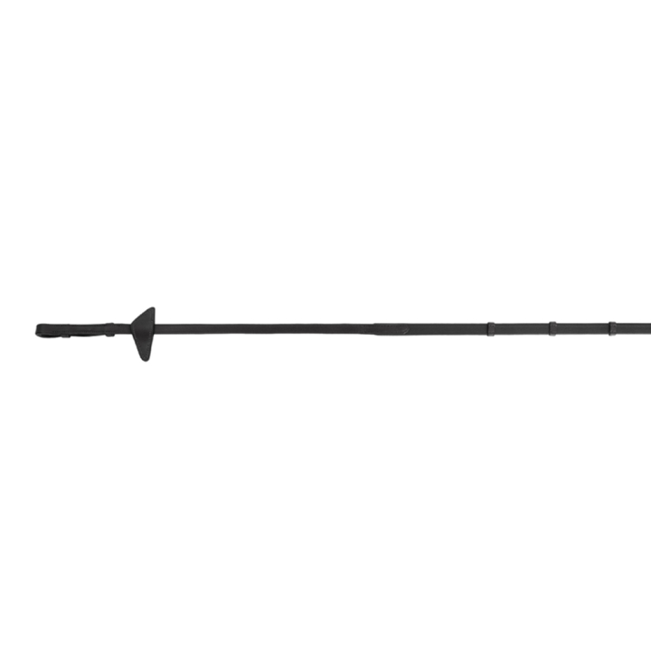 Biothane reins with stops Black in the group Horse Tack / Reins / Rubber Reins at Equinest (218912BA_r)