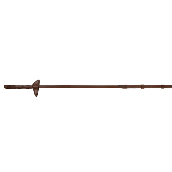Rubber reins with stops Selected Oak Bark/Silver in the group Horse Tack / Reins / Rubber Reins at Equinest (219552OBSI_r)