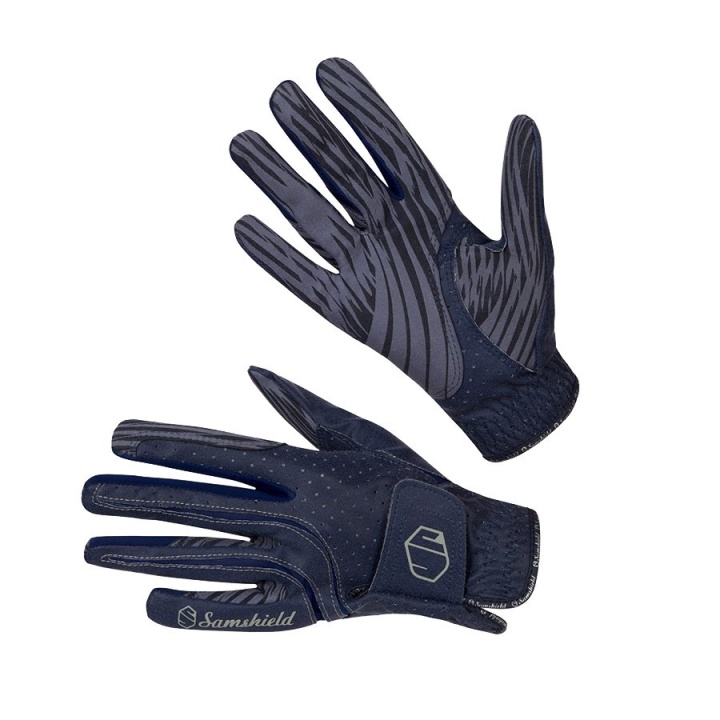Riding Glove V-Skin Navy in the group Equestrian Clothing / Riding Gloves & Yard Gloves at Equinest (22176_M_r)