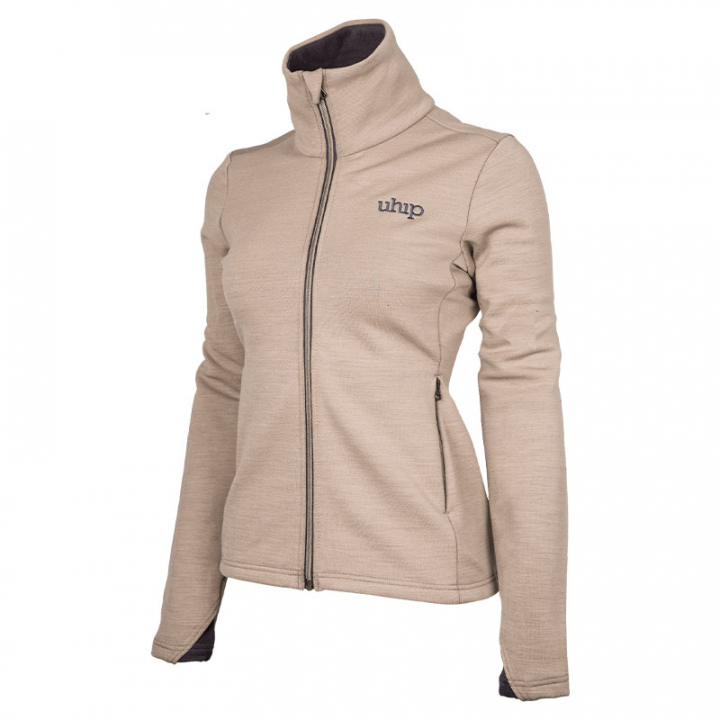 Zip Sweater Woolblend Beige in the group Equestrian Clothing / Sweaters & Hoodies at Equinest (2223185BE)