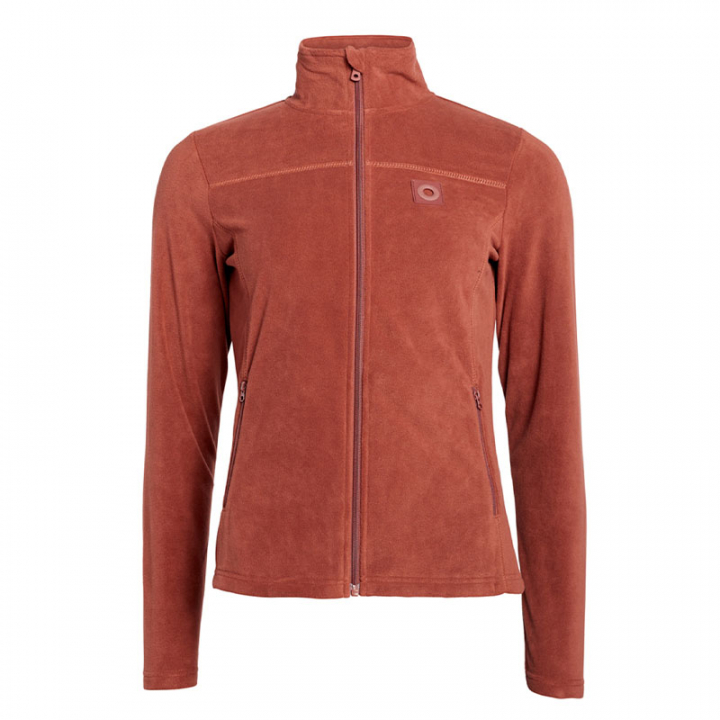 Fleece Sweater KLSina Rust Red in the group Equestrian Clothing / Sweaters & Hoodies at Equinest (2230183615RU)